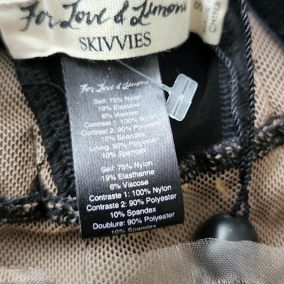 For Love & Lemons Skivvies Evie Lace Bodysuit in Black - Picture 12 of 15